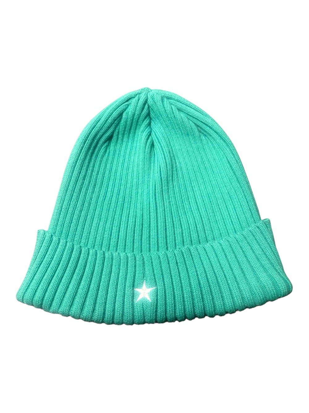 CONVERSE TOKYO Mint Green Ribbed Beanie Hat